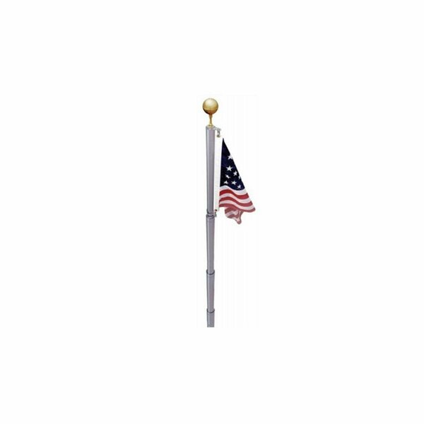 Ss Collectibles 21 ft. Telescoping Aluminum Pole & Flag Set SS3243000